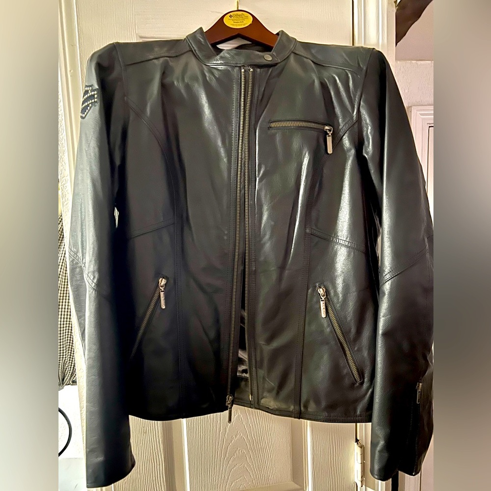 Womens leather Harley Davidson jacket